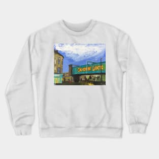 Camden Lock, Dusk, London Crewneck Sweatshirt